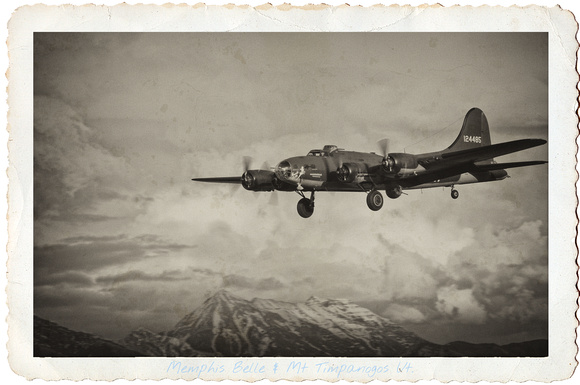 "MEMPHIS BELLE" WITH MT.TIMPANOGOS, UT.