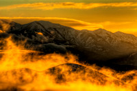 Breaking Storm & Backlit clouds on the Oquirrp Mountains,Ut.